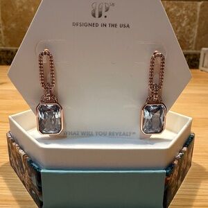 Elegant Bomb Party Rose Gold and Silver Earrings